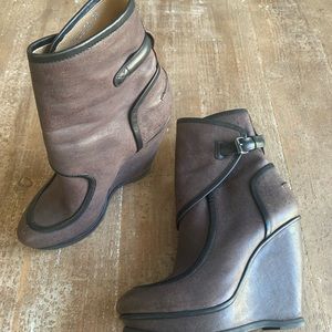 Balenciaga Distressed Leather Boots Size 38 US 7.5